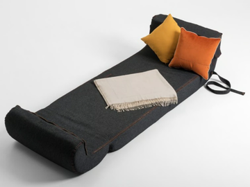 PAPPAGALLE - Denim fabric armchair bed by Mantellassi 1926 - view 2